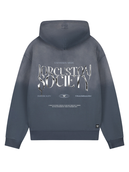 JorCustom JorCustom UncommonMinds Sunfade Zipped Hoodie - Ombre Blue