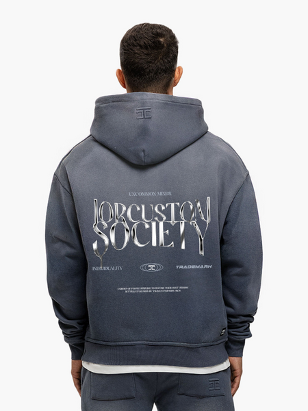 JorCustom JorCustom UncommonMinds Sunfade Zipped Hoodie - Ombre Blue