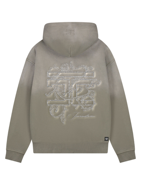 JorCustom JorCustom Renaissance Sunfade Zipped Hoodie - Vintage Green