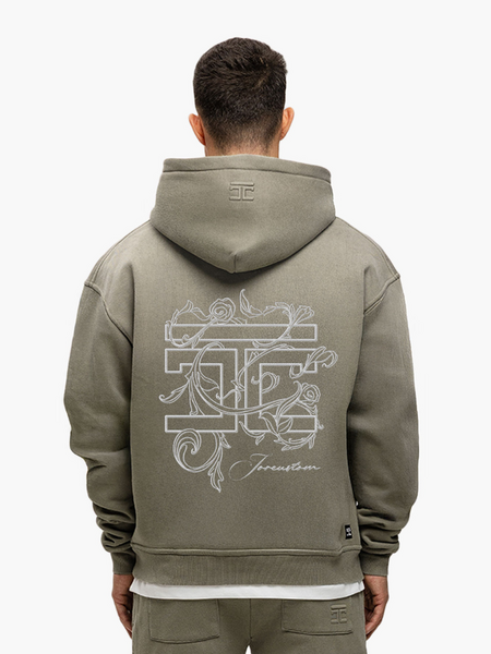 JorCustom JorCustom Renaissance Sunfade Zipped Hoodie - Vintage Green