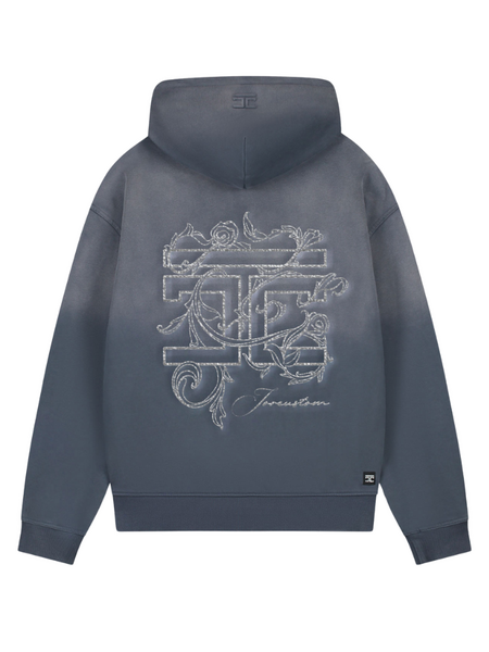 JorCustom JorCustom Renaissance Sunfade Zipped Hoodie - Ombre Blue