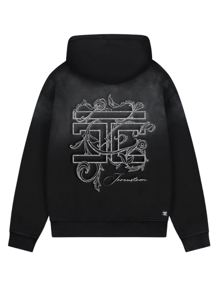 JorCustom JorCustom Renaissance Sunfade Zipped Hoodie - Black
