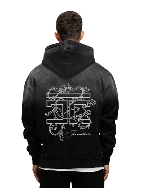 JorCustom JorCustom Renaissance Sunfade Zipped Hoodie - Black