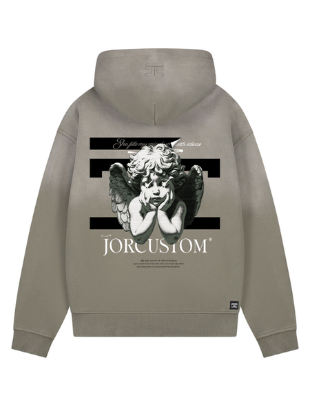 JorCustom JorCustom Angel2.0 Sunfade Zipped Hoodie - VintageGreen