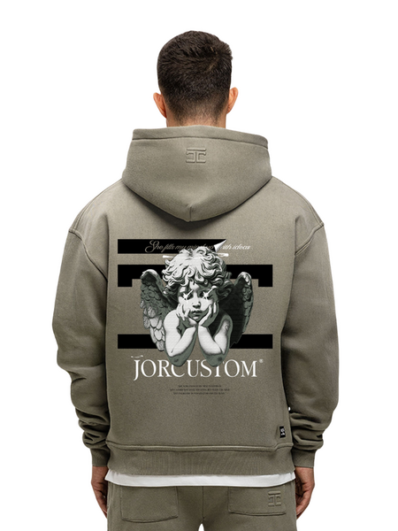 JorCustom JorCustom Angel2.0 Sunfade Zipped Hoodie - VintageGreen
