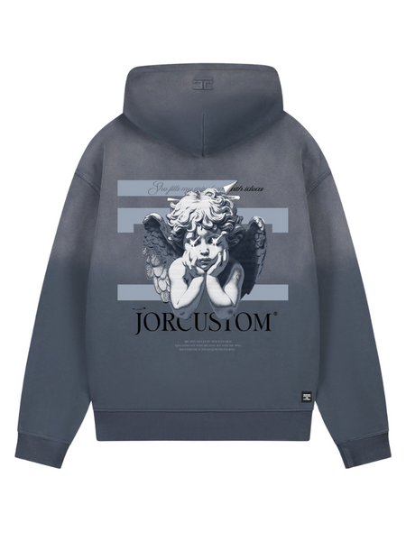 JorCustom JorCustom Angel2.0 Sunfade Zipped Hoodie - Ombre Blue
