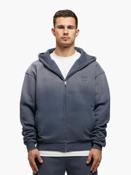 JorCustom JorCustom Angel2.0 Sunfade Zipped Hoodie - Ombre Blue