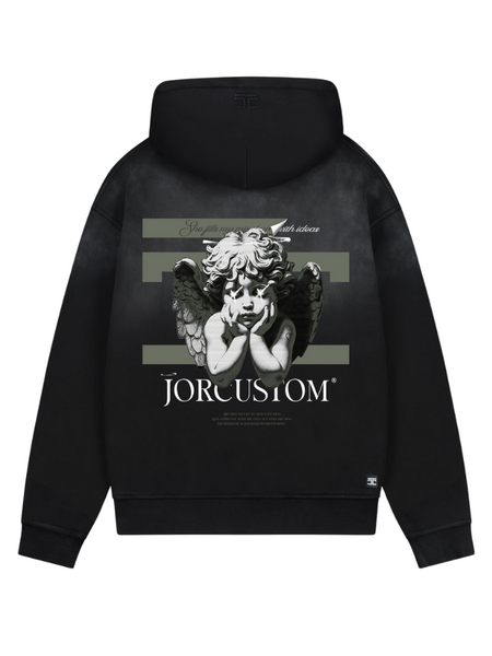 JorCustom JorCustom Angel2.0 Sunfade Zipped Hoodie - Black