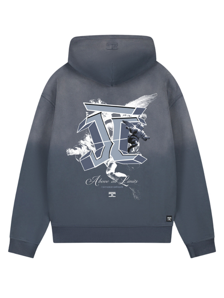 JorCustom JorCustom AboveAllLimits Sunfade Zipped Hoodie - Ombre Blue