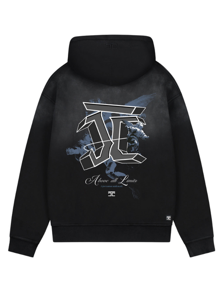 JorCustom JorCustom AboveAllLimits Sunfade Zipped Hoodie - Black