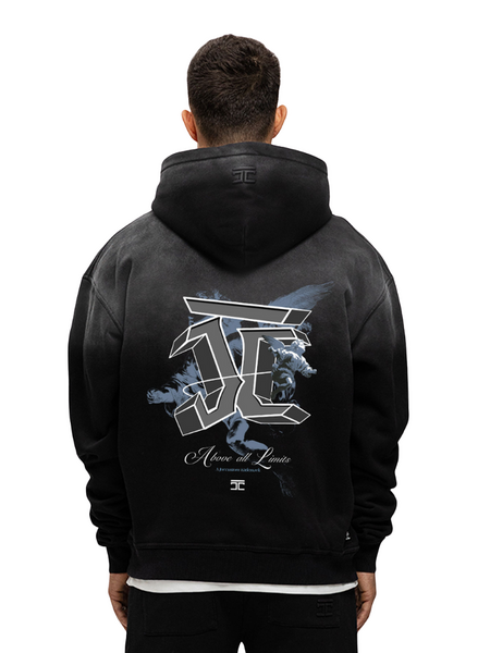 JorCustom JorCustom AboveAllLimits Sunfade Zipped Hoodie - Black