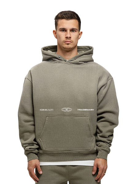 JorCustom JorCustom UncommonMinds Sunfade Oversized Hoodie - Vintage Green