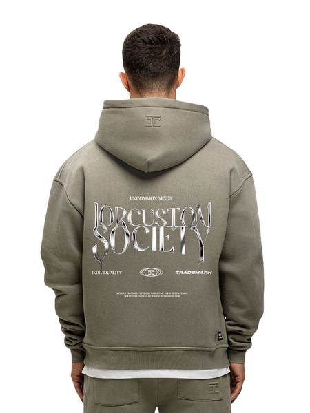 JorCustom JorCustom UncommonMinds Sunfade Oversized Hoodie - Vintage Green