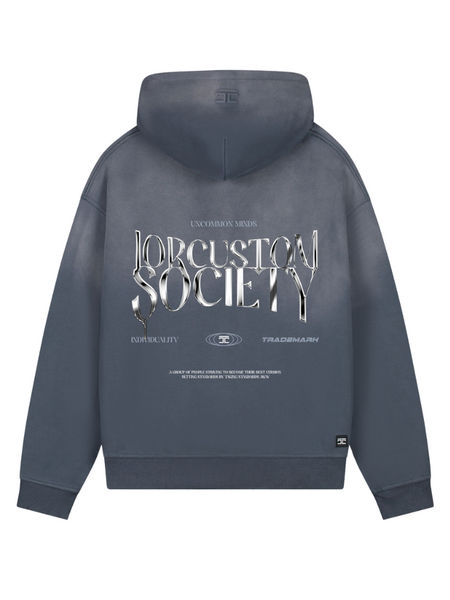 JorCustom JorCustom UncommonMinds Sunfade Oversized Hoodie - Ombre Blue JorCustom UncommonMinds Sunfade Oversized Hoodie - Ombre Blue