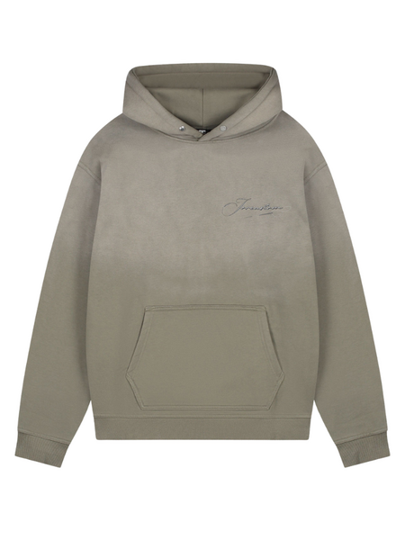 JorCustom JorCustom Ribbon Sunfade Oversized Hoodie - Vintage Green