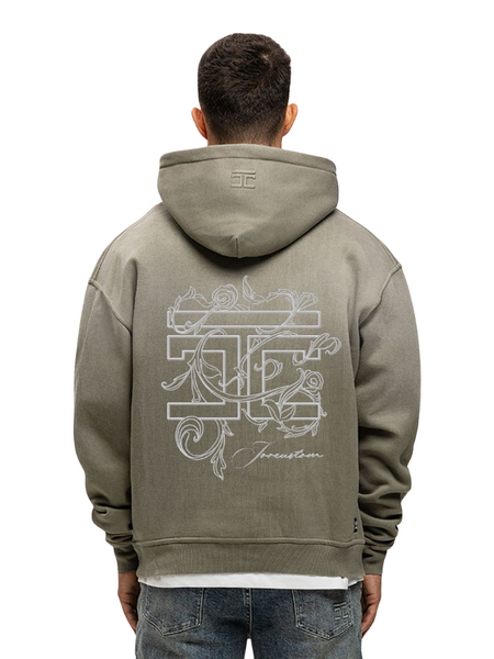 JorCustom Renaissance Sunfade Oversized Hoodie - Vintage Green