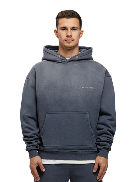JorCustom JorCustom Renaissance Sunfade Oversized Hoodie - Ombre Blue
