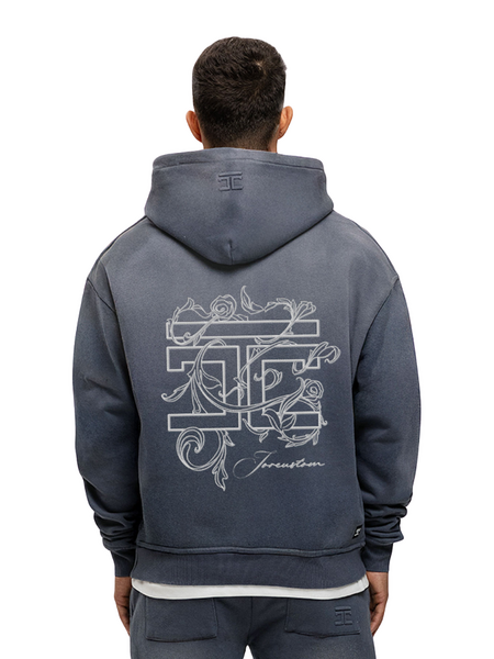 JorCustom JorCustom Renaissance Sunfade Oversized Hoodie - Ombre Blue