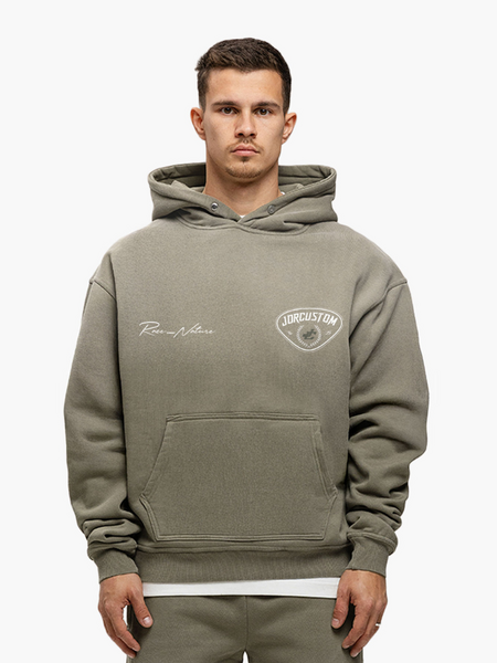 JorCustom JorCustom RaceAgainstNature Sunfade Oversized - Vintage Green