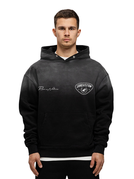 JorCustom RaceAgainstNature Sunfade Oversized - Black JorCustom JorCustom RaceAgainstNature Sunfade Oversized - Black