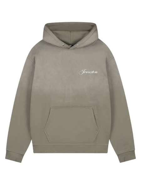 JorCustom JorCustom CustomUniversity Sunfade Oversized Hoodie - Vintage Green