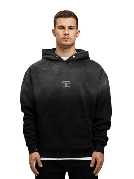 JorCustom JorCustom Artist Sunfade Oversized Hoodie - Black