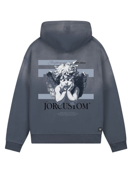 JorCustom JorCustom Angel2.0 Sunfade Oversized Hoodie - Ombre Blue