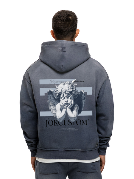 JorCustom JorCustom Angel2.0 Sunfade Oversized Hoodie - Ombre Blue