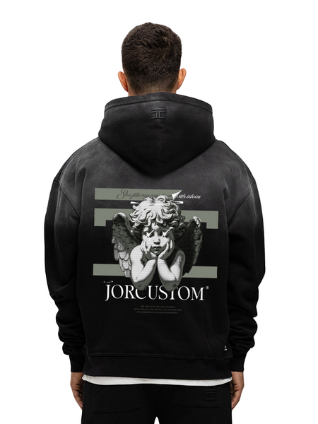 JorCustom JorCustom Angel2.0 Sunfade Oversized Hoodie - Black