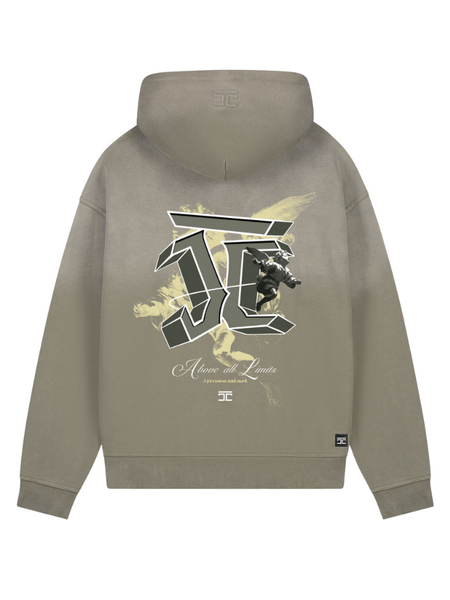 JorCustom AboveAllLimits Sunfade Oversized Hoo - Vintage Green