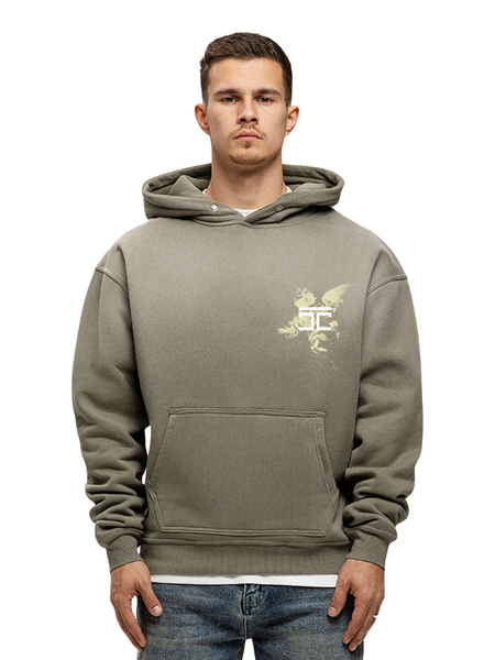 JorCustom JorCustom AboveAllLimits Sunfade Oversized Hoo - Vintage Green