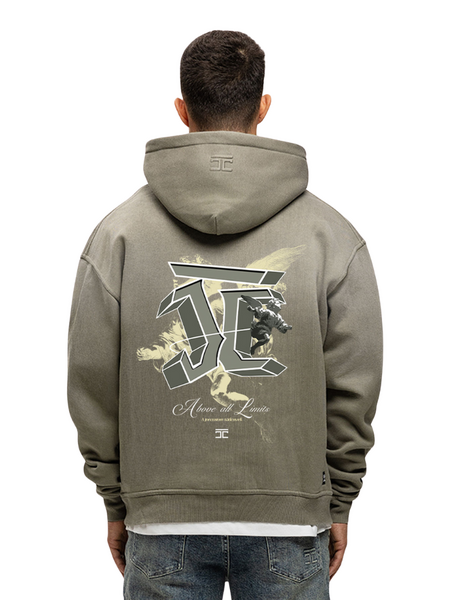 JorCustom JorCustom AboveAllLimits Sunfade Oversized Hoo - Vintage Green
