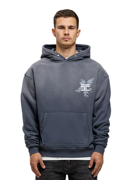 JorCustom JorCustom AboveAllLimits Sunfade Oversized Hoodie - Ombre Blue
