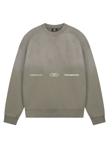 JorCustom JorCustom UncommonMinds Sunfade Crewneck Sweater - VintageGreen
