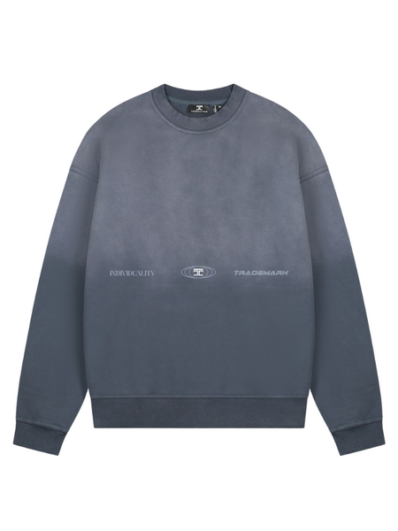 JorCustom JorCustom UncommonMinds Sunfade Crewneck Sweater - Ombre Blue