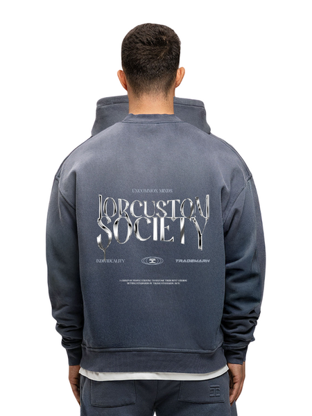 JorCustom JorCustom UncommonMinds Sunfade Crewneck Sweater - Ombre Blue