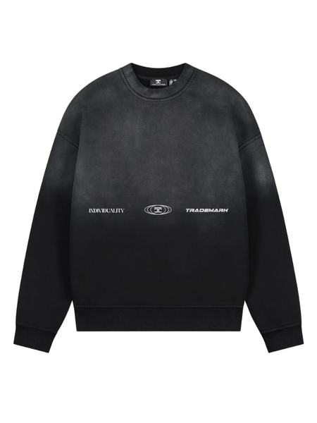 JorCustom JorCustom UncommonMinds Sunfade Crewneck Sweater - Black