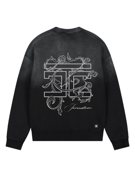 JorCustom Renaissance Sunfade Crewneck Sweater - Black JorCustom JorCustom Renaissance Sunfade Crewneck Sweater - Black