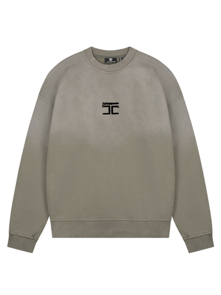 JorCustom JorCustom Artist Sunfade Crewneck Sweater - Vintage Green