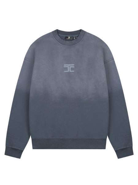 JorCustom JorCustom Artist Sunfade Crewneck Sweater - Ombre Blue