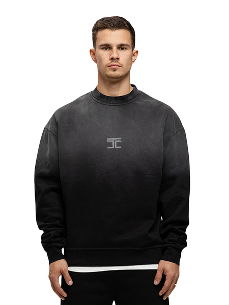 JorCustom JorCustom Artist Sunfade Crewneck Sweater - Black