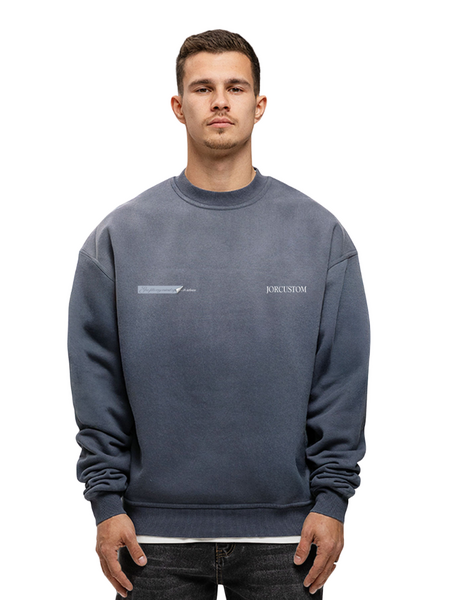 JorCustom JorCustom Angel2.0 Sunfade Crewneck Sweater - OmbreBlue