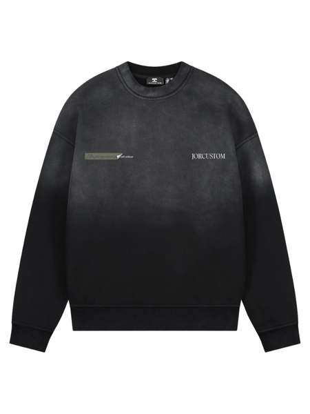 JorCustom JorCustom Angel2.0 Sunfade Crewneck Sweater - Black