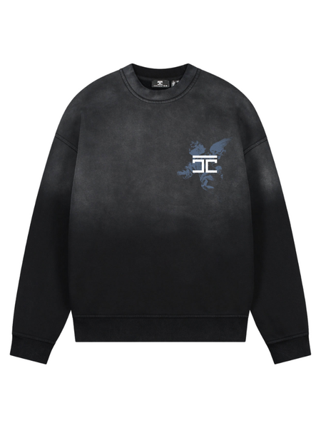 JorCustom JorCustom AboveAllLimits Sunfade Crewneck Sweater - Black