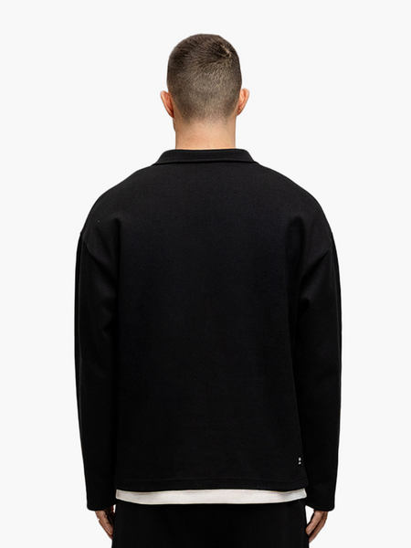 JorCustom Heritage Longsleeve Polo - Black JorCustom JorCustom Heritage Longsleeve Polo - Black