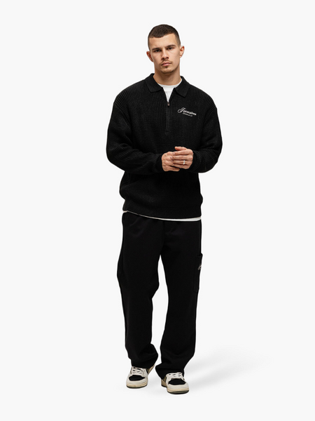 Jorcustom Heritage Heavy Knit Combi-set - Black