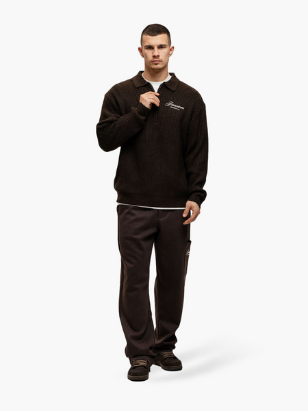 Jorcustom Heritage Heavy Knit Combi-set - Brown