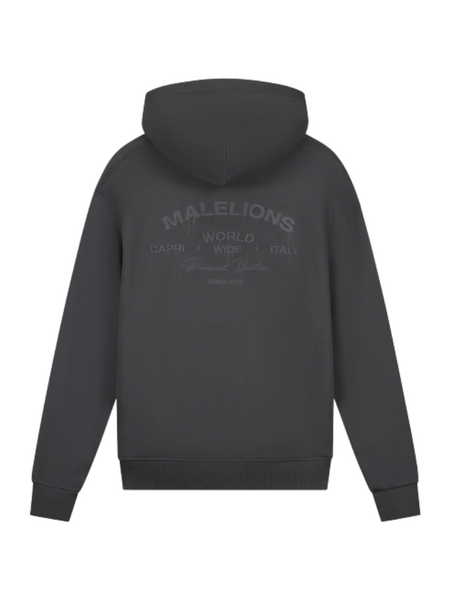 Malelions Malelions Permanent Vacation Zip Hoodie - Antra