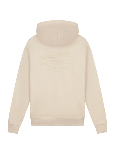 Malelions Malelions Permanent Vacation Zip Hoodie - Light Taupe