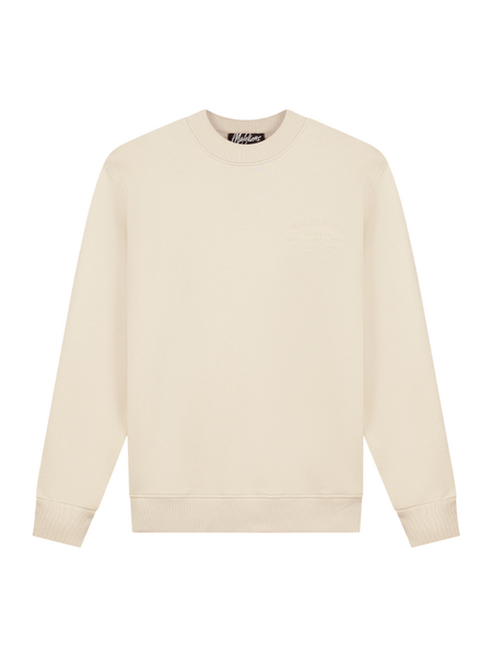 Malelions Permanent Vacation Sweater - Light Taupe